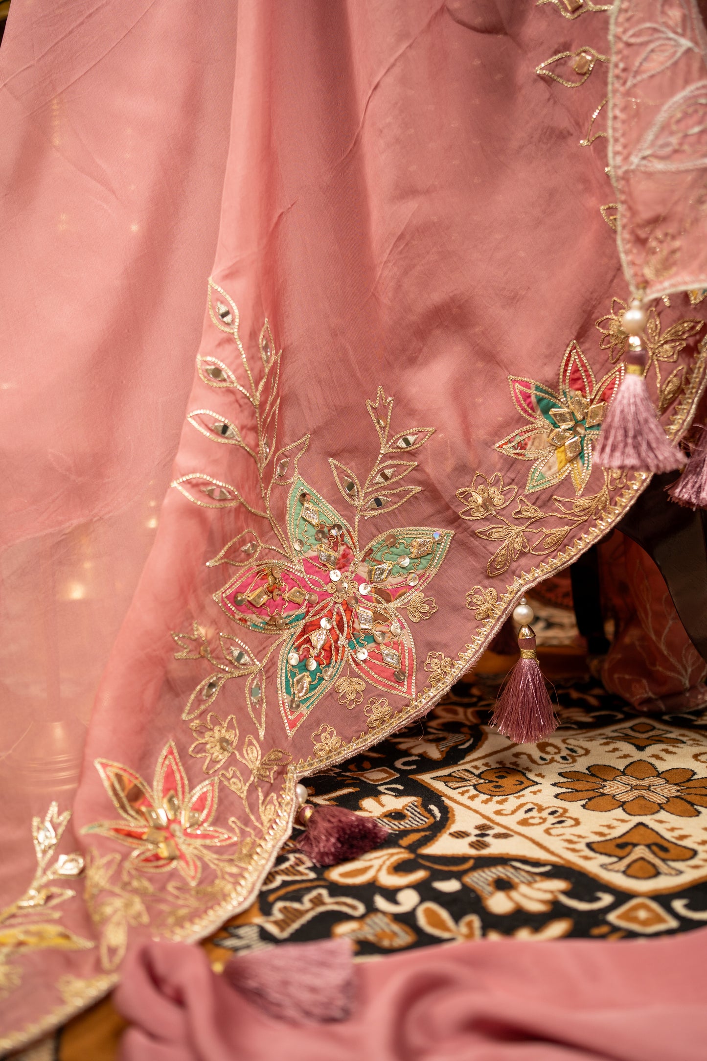 Banarasi with Gota patti