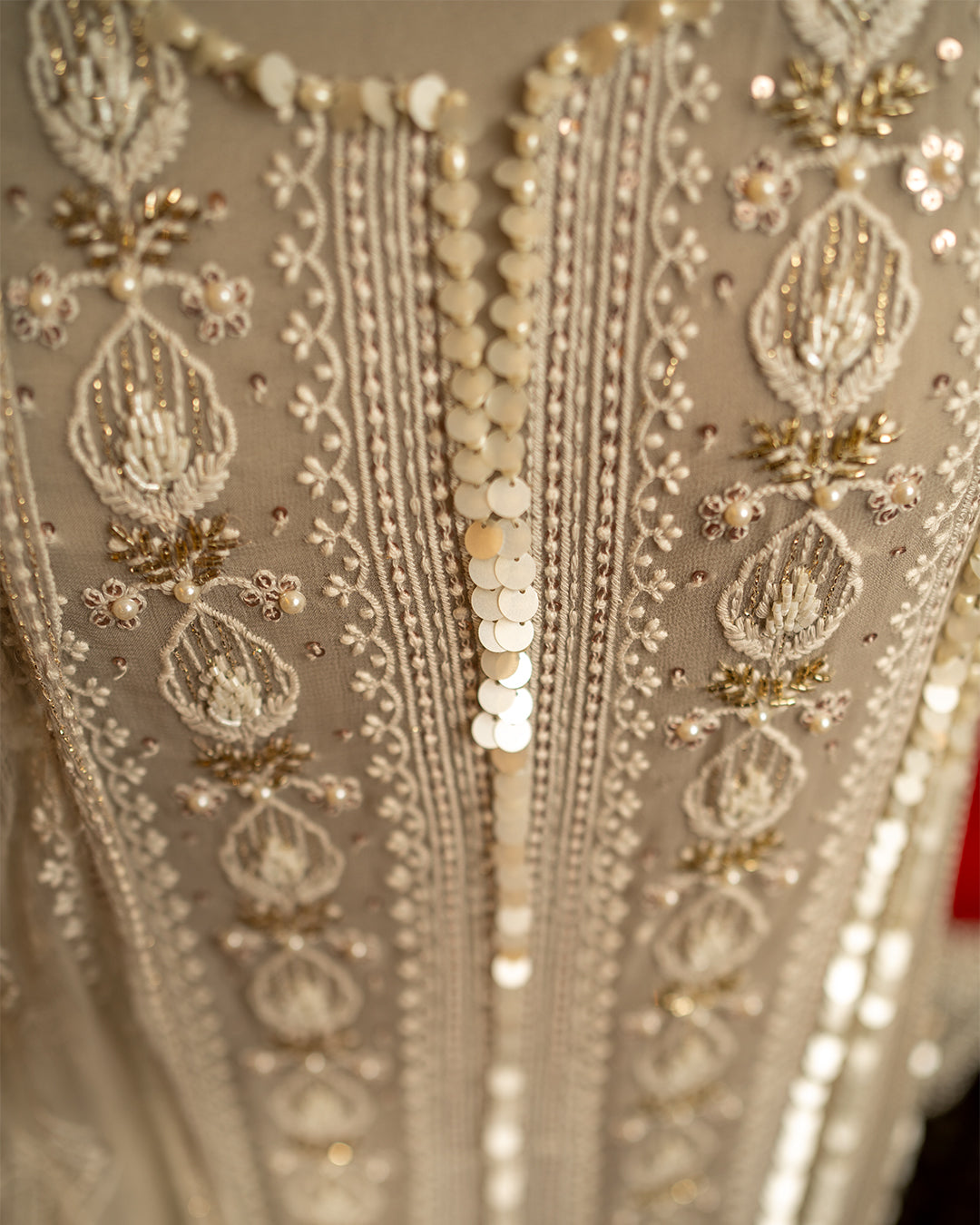 CHICKANKARI GREY WITH HANDWORK